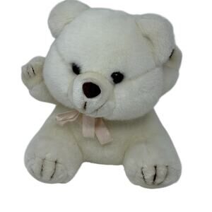 Vintage White Teddy Bear Toys Intl Co 8 Inch Stuffed Animal Vintage Toy